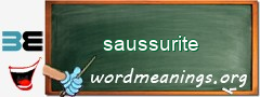 WordMeaning blackboard for saussurite